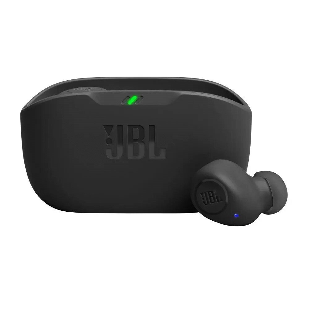 Fone de Ouvido JBL Bluetooth 5.2 Wave Bud, IPX2, 32h de Bateria, Preto