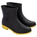 Bota 3/4 Adulto Pega Forte Preto/Amarelo Sem Meia 42