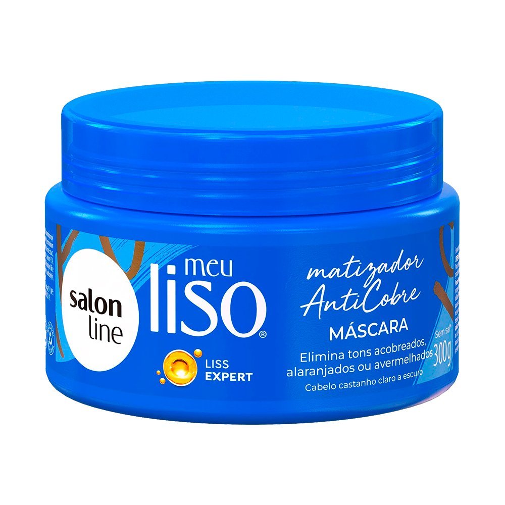 Mascara Salon Line Meu Liso Matizador Anticobre 300g