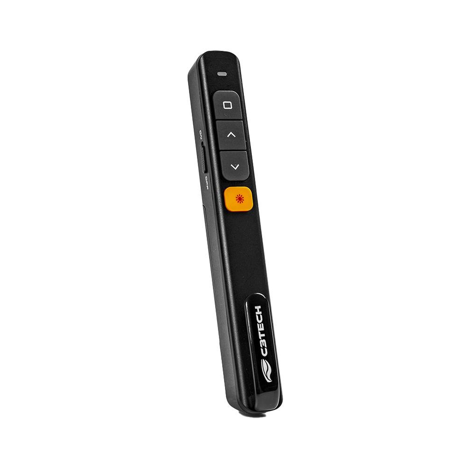 Apresentador Wireless de Slides, Laser Point Sem Fio, C3Tech, Preto - AP-200