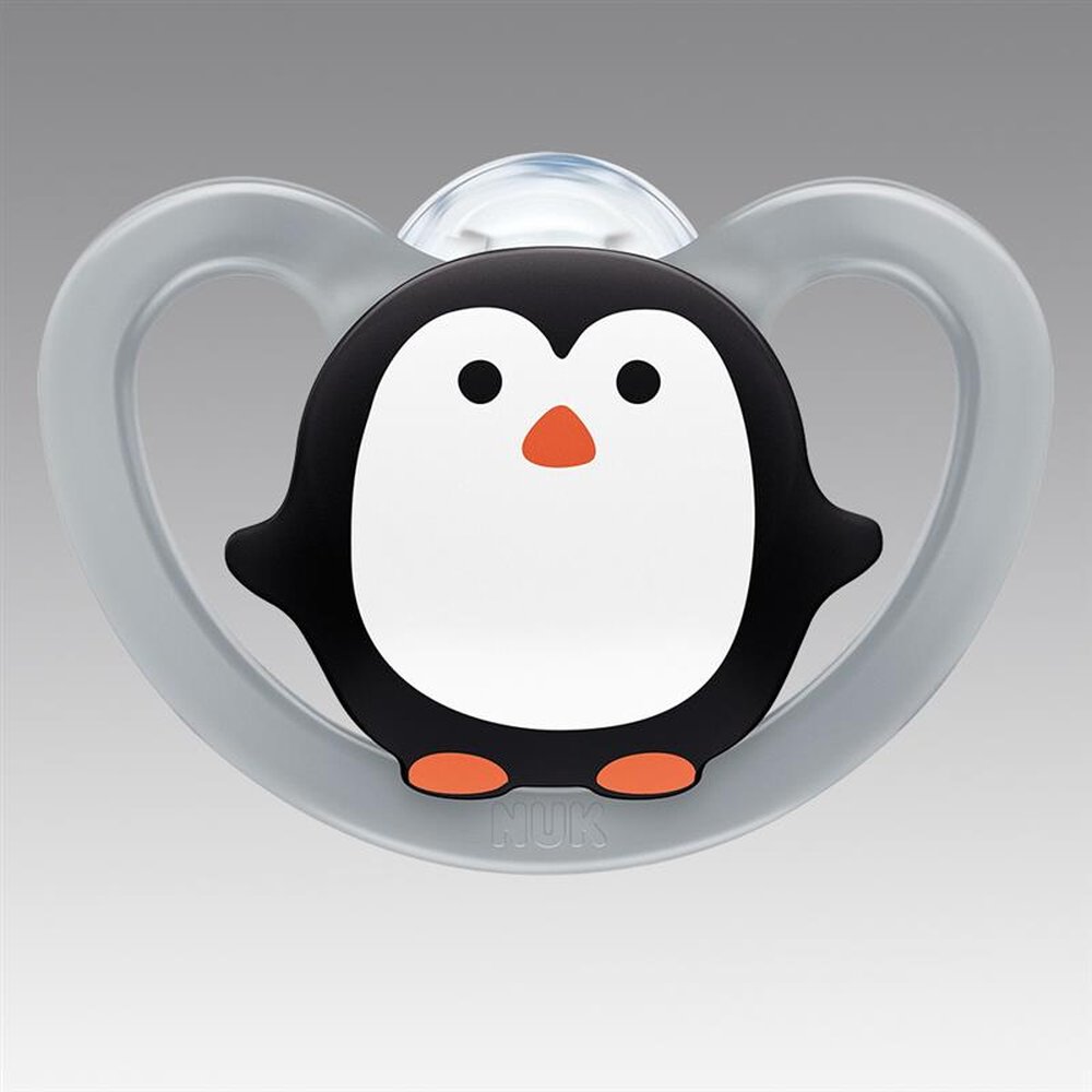 Chupeta Nuk Silicone Space Boy Tamanho 2 6+ Messes - Pinguim