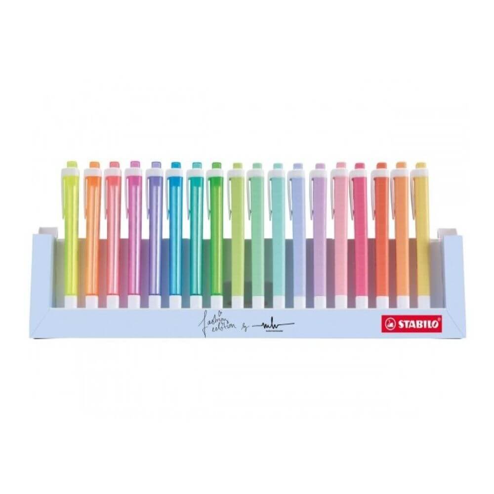 Caneta Marca Texto Stabilo Swing Cool Display com 18 Cores