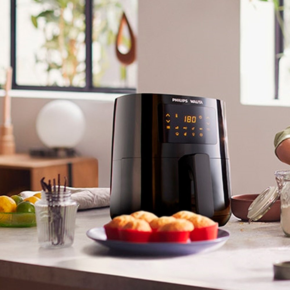 Fritadeira Air Fryer Philips Walita RI9252 - 4,1 Litros, Digital, 1400W, Preto, 220V