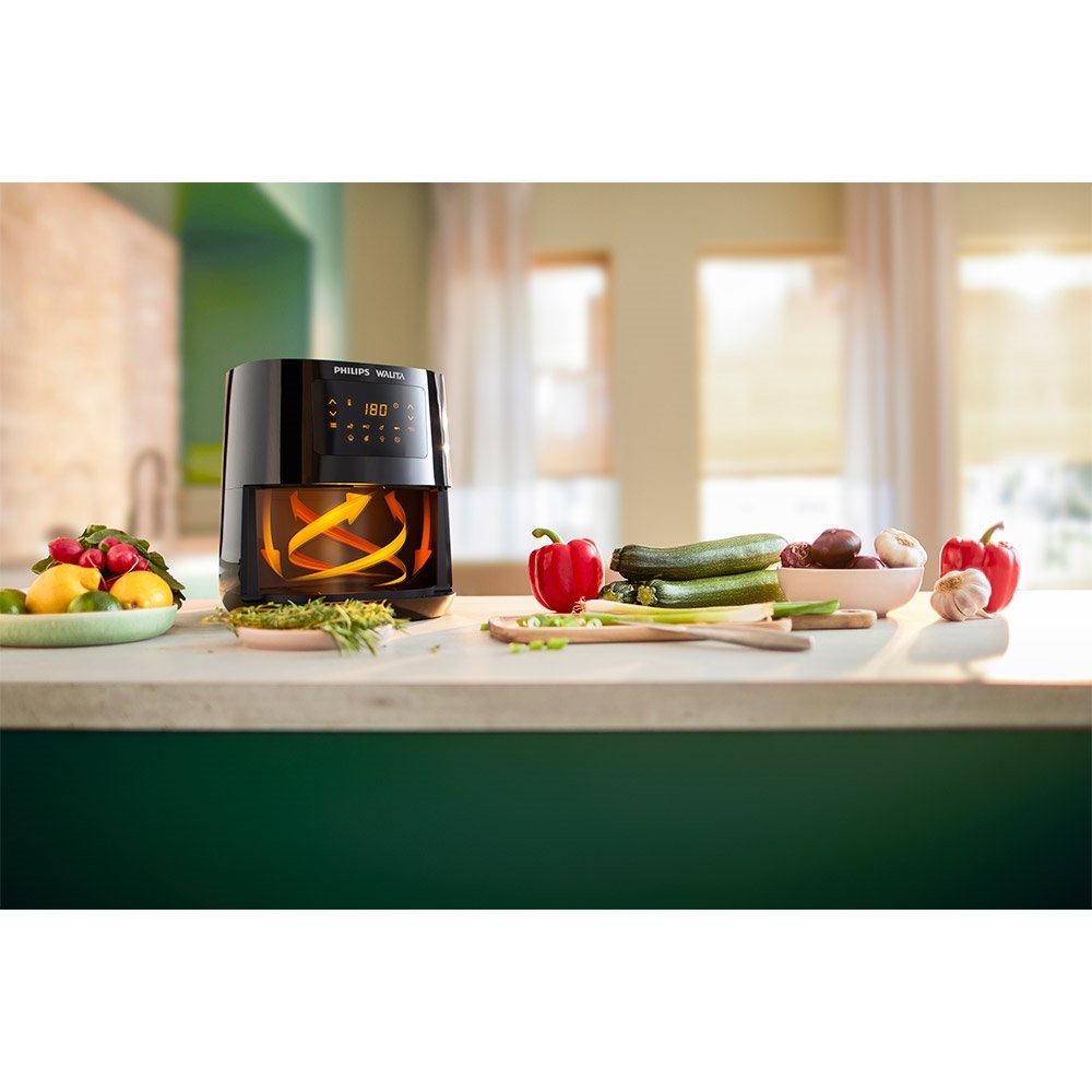 Fritadeira Air Fryer Philips Walita RI9252 - 4,1 Litros, Digital, 1400W, Preto, 220V