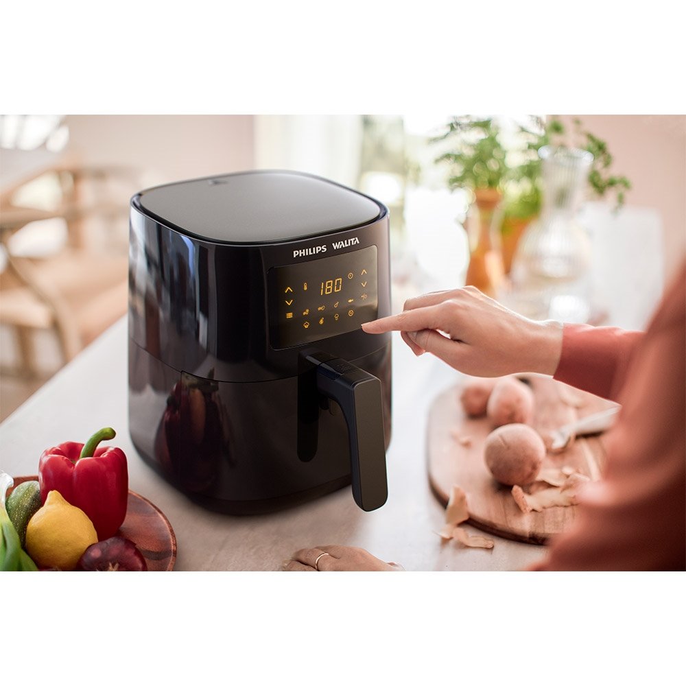 Fritadeira Air Fryer Philips Walita RI9252 - 4,1 Litros, Digital, 1400W, Preto, 220V