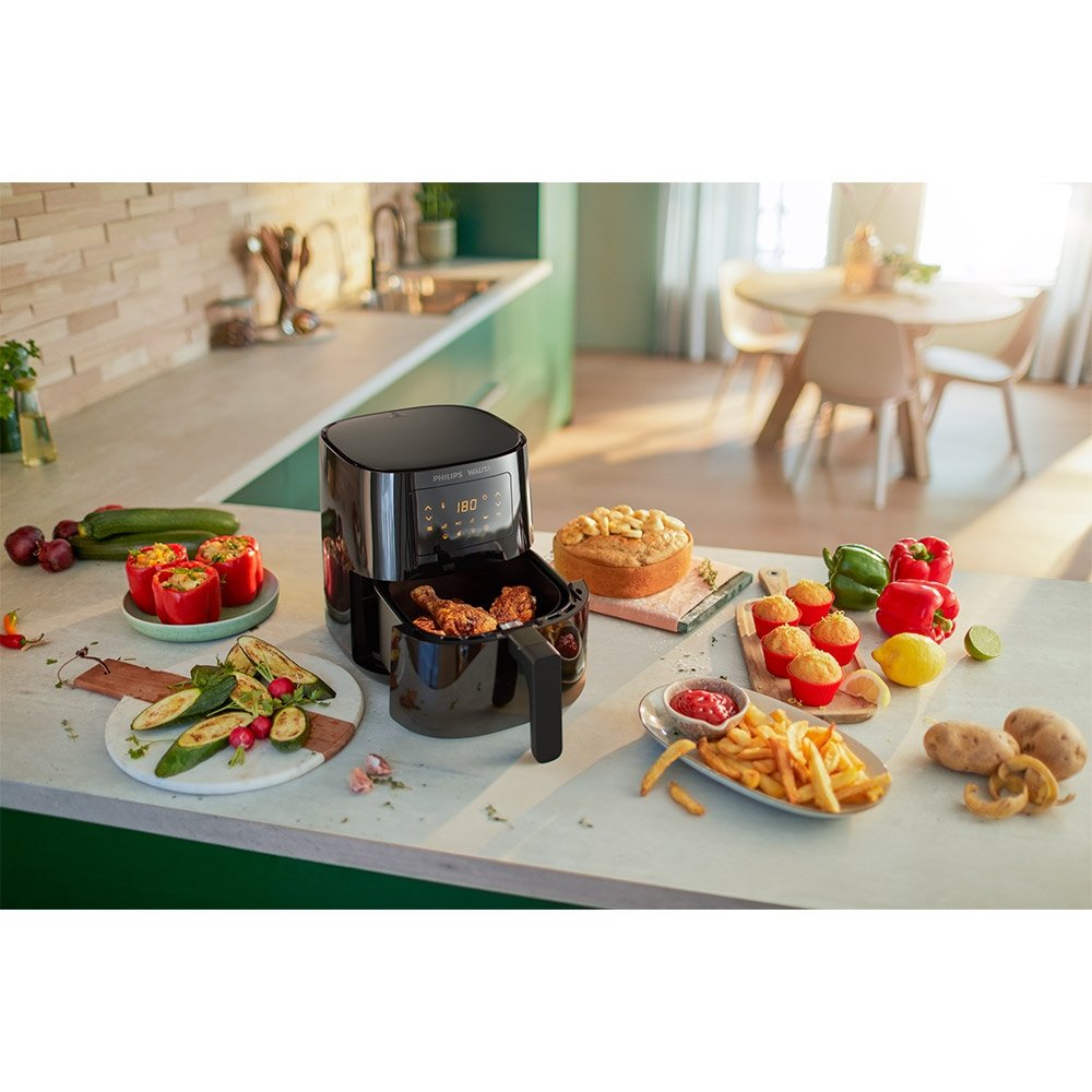 Fritadeira Air Fryer Philips Walita RI9252 - 4,1 Litros, Digital, 1400W, Preto, 220V