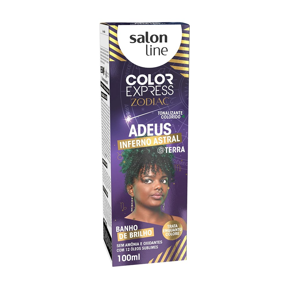 Tonalizante Salon Line Color Express Zodiac S/ Amonia Verde Jade 100ml