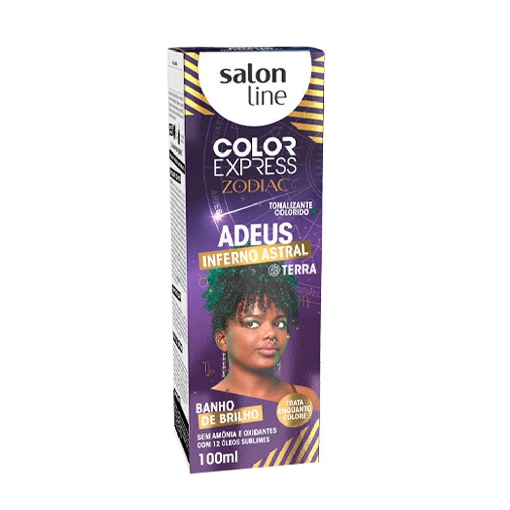 Tonalizante Salon Line Color Express Zodiac S/ Amonia Verde Jade 100ml