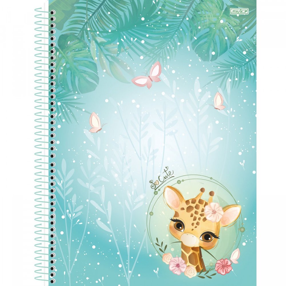 Caderno Capa Dura Universitário Só Cute SD 15 Materias 240 Folhas - Capas Sortidas