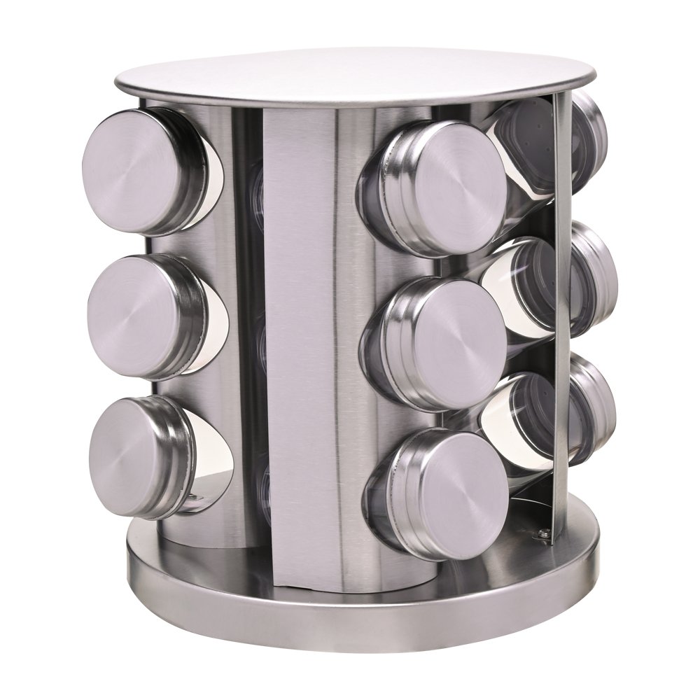 Porta Condimentos Giratorio Inox 12 Peças Mimo Style