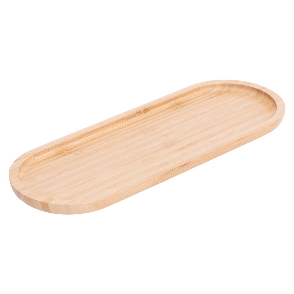 Bandeja Oval Ecokitchen 44.5Cm Bambu Mimo Style