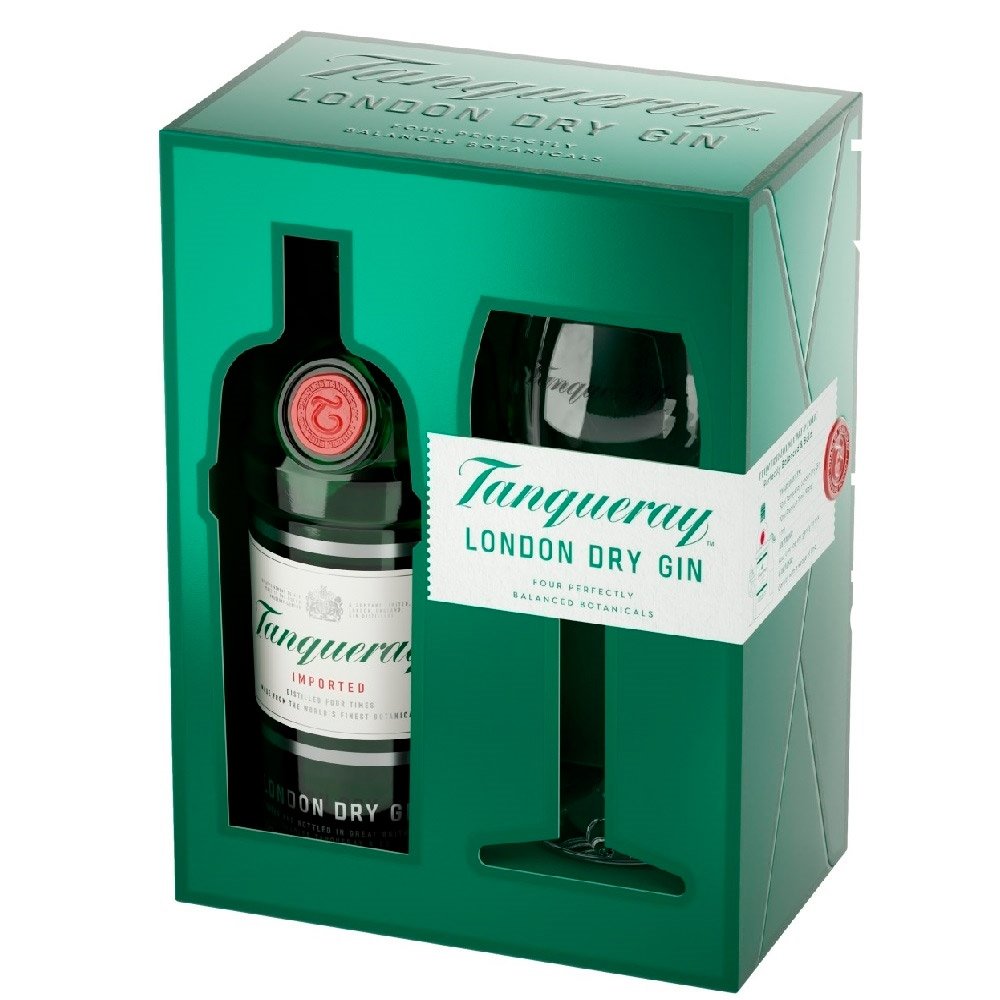Gin Tanqueray 750ml com Taça de Vidro