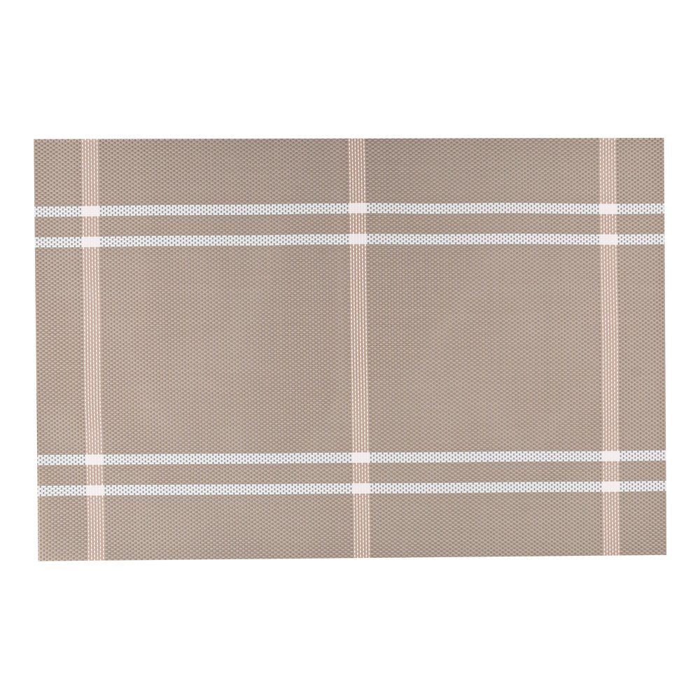 Lugar Americano Plaid Bege Mimo Style