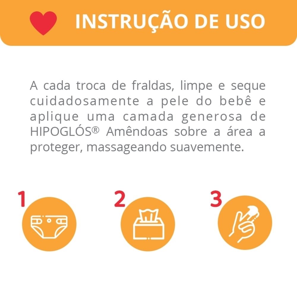 Creme Preventivo Assadura Hipoglos Amêndoas 80g