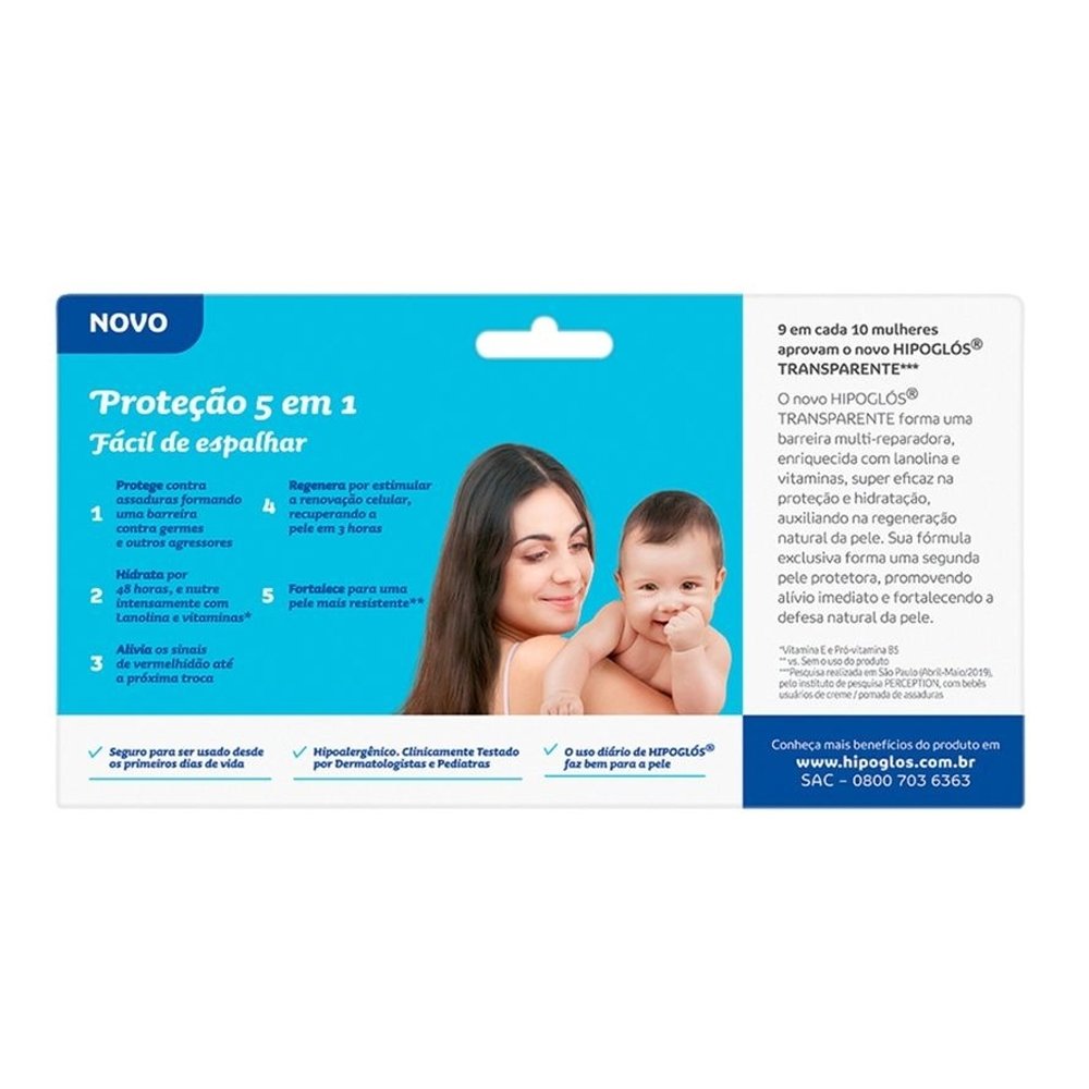 Creme para Assadura Hipoglós Transparente 30g