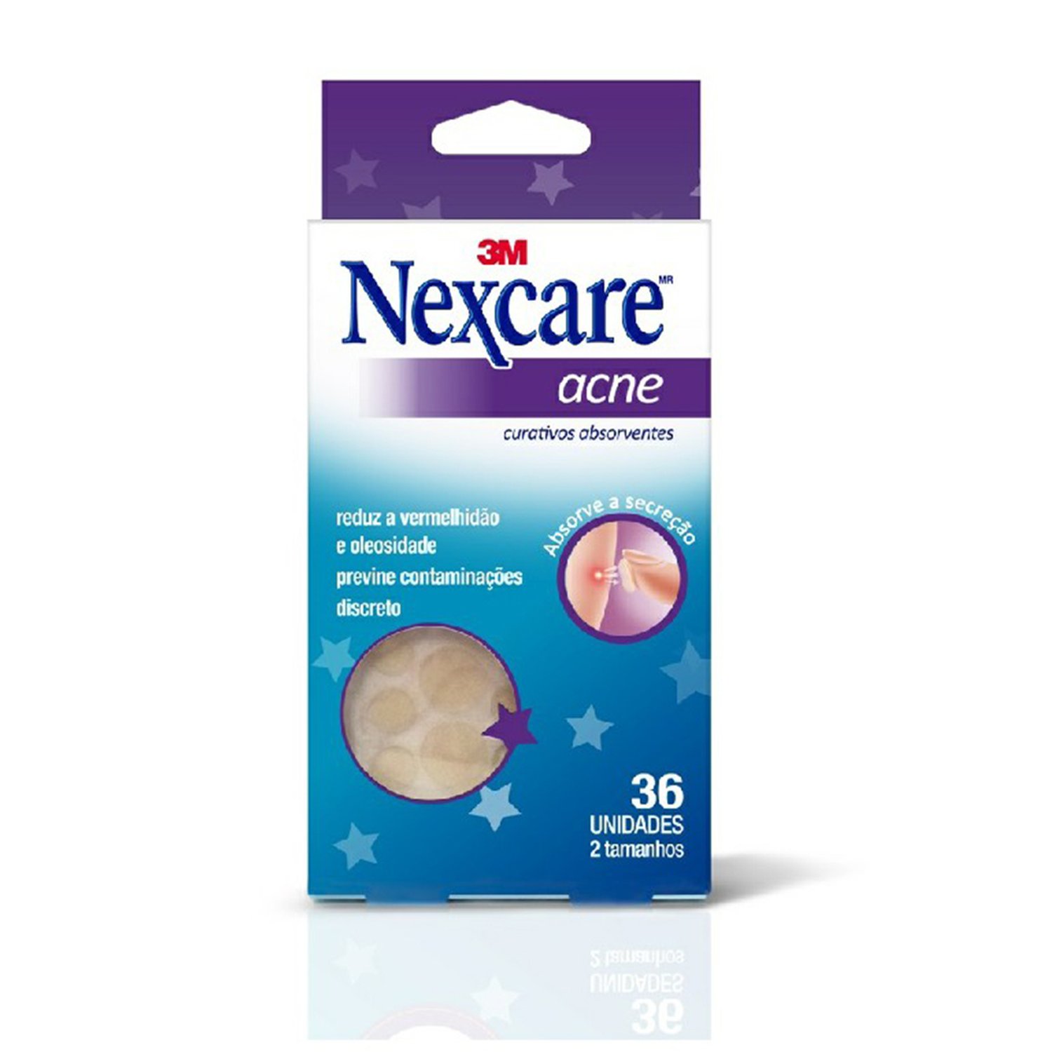 Acne Cover 3M Nexcare Adesivo Tira Espinha Com 36
