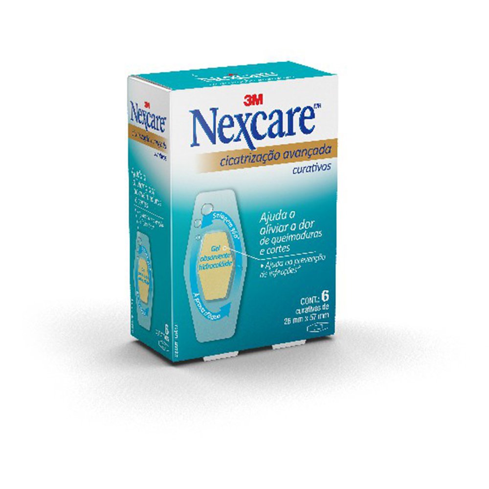 Curativo 3M Nexcare Cicatrizacao Avancada Hidrocoloide Com 6 Unidades
