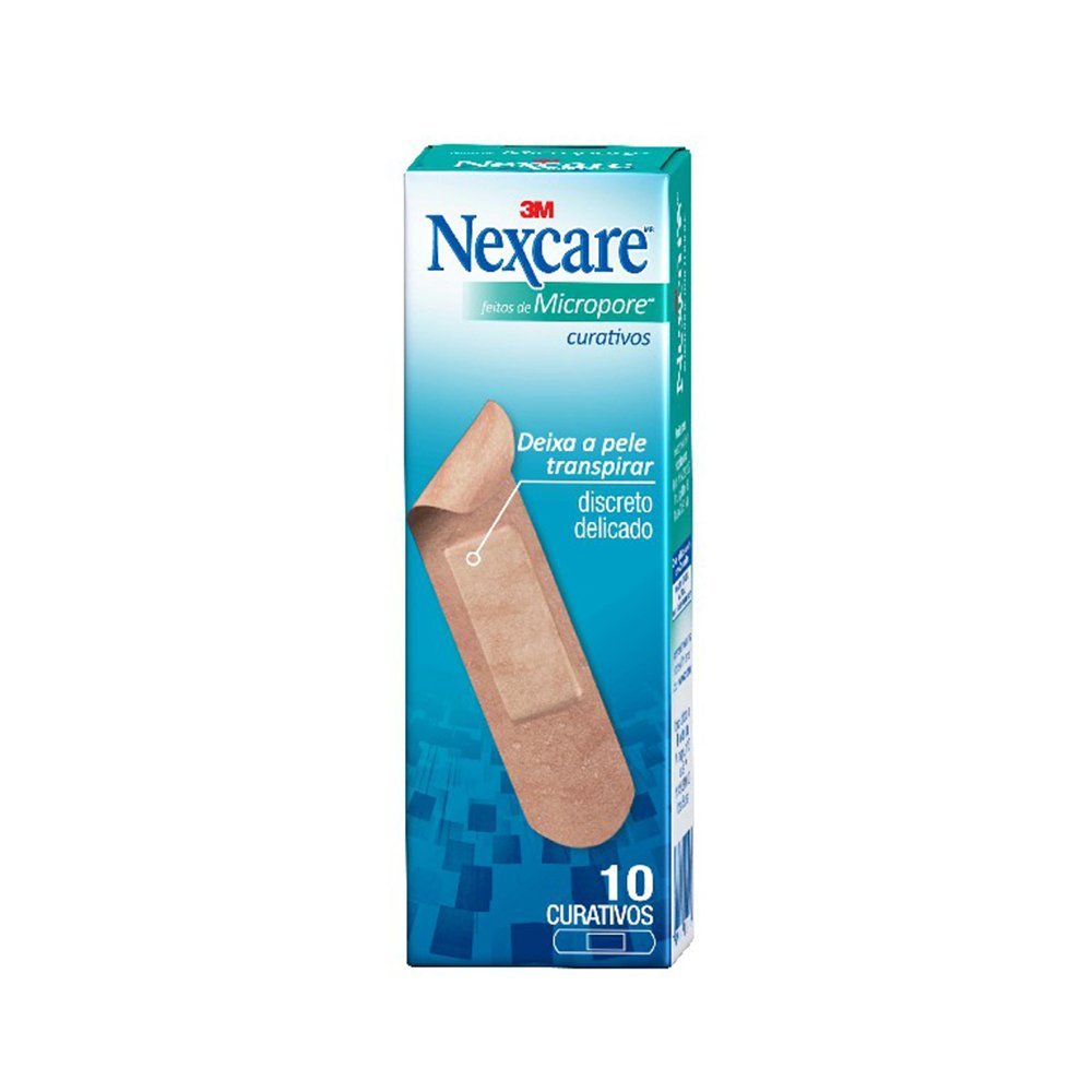 Curativo 3M Nexcare Micropore Com 10 Unidades