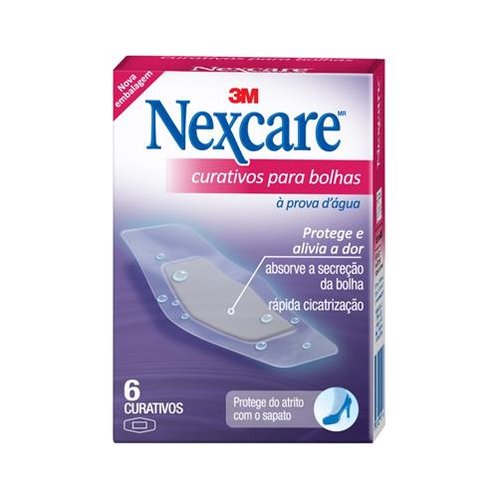 Curativo 3M Nexcare Prova D Agua Para Bolhas Com 6 Unidades