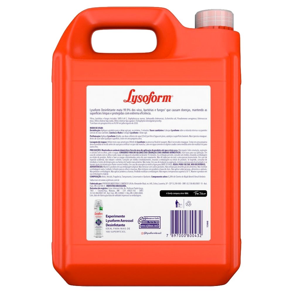 Desinfetante Líquido Lysoform Original 5L