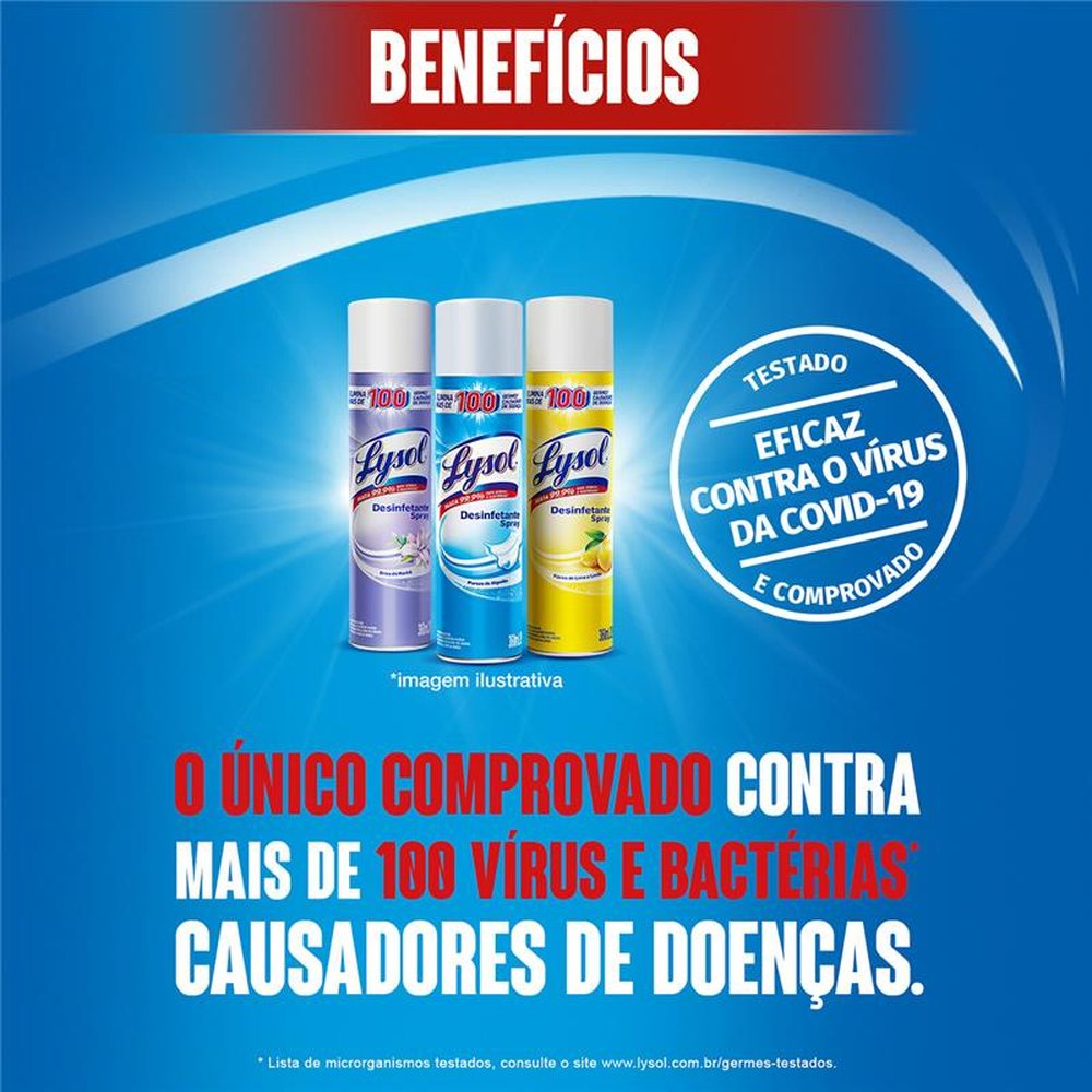 Desinfetante Spray Lysol Brisa Da Manha 360Ml