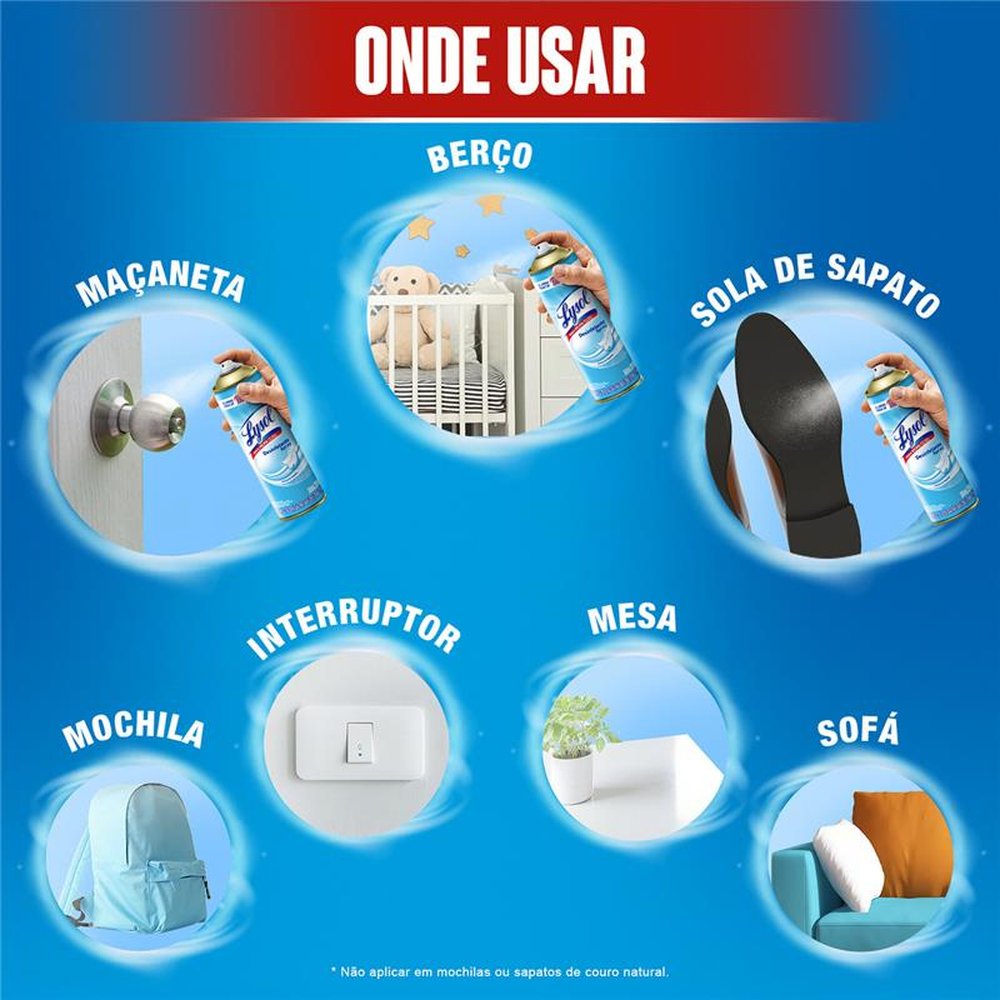 Desinfetante Spray Lysol Brisa Da Manha 360Ml