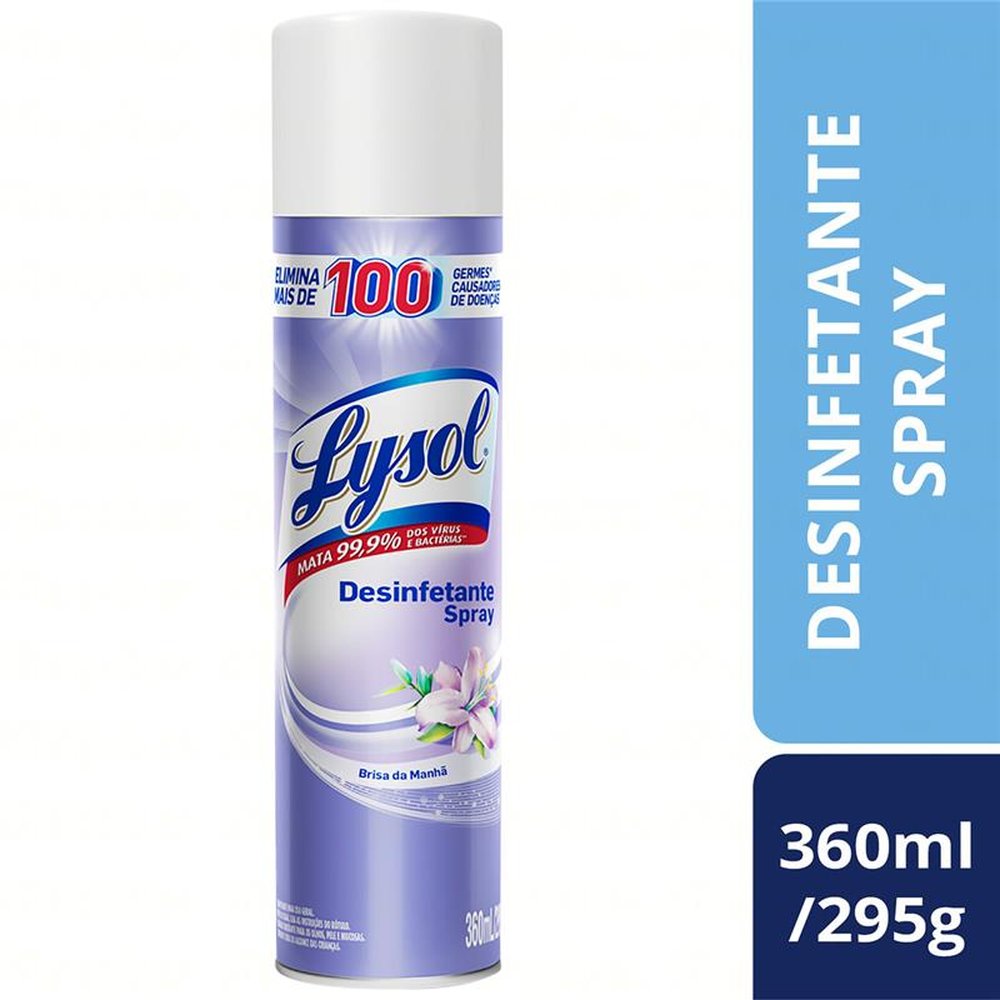 Desinfetante Spray Lysol Brisa Da Manha 360Ml