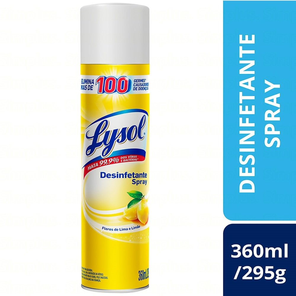 Desinfetante Lysol Spray Limão 369ml