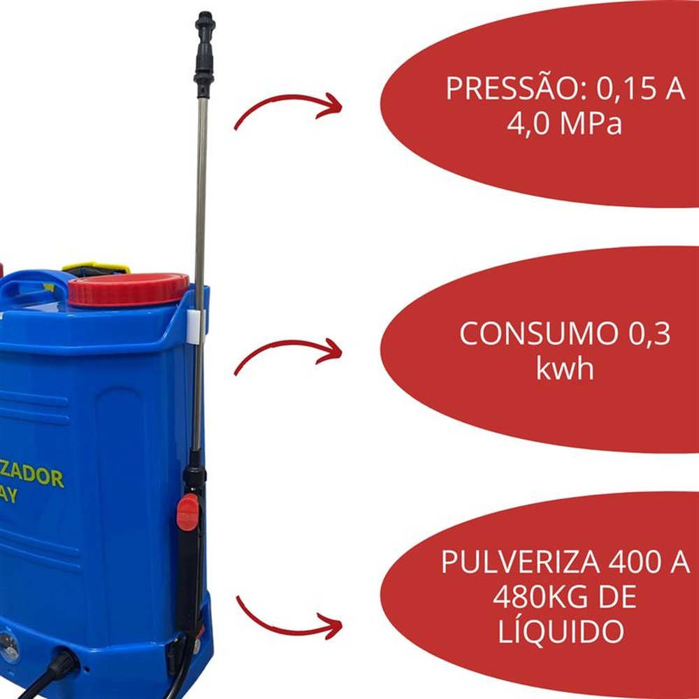 Pulverizador Elétrico 20 Litros