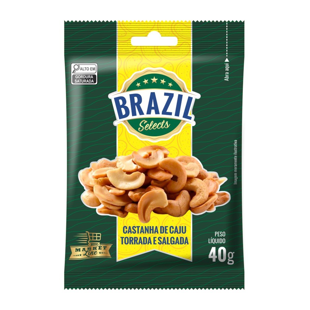 Castanha de Caju Torrada e Salgada 40g