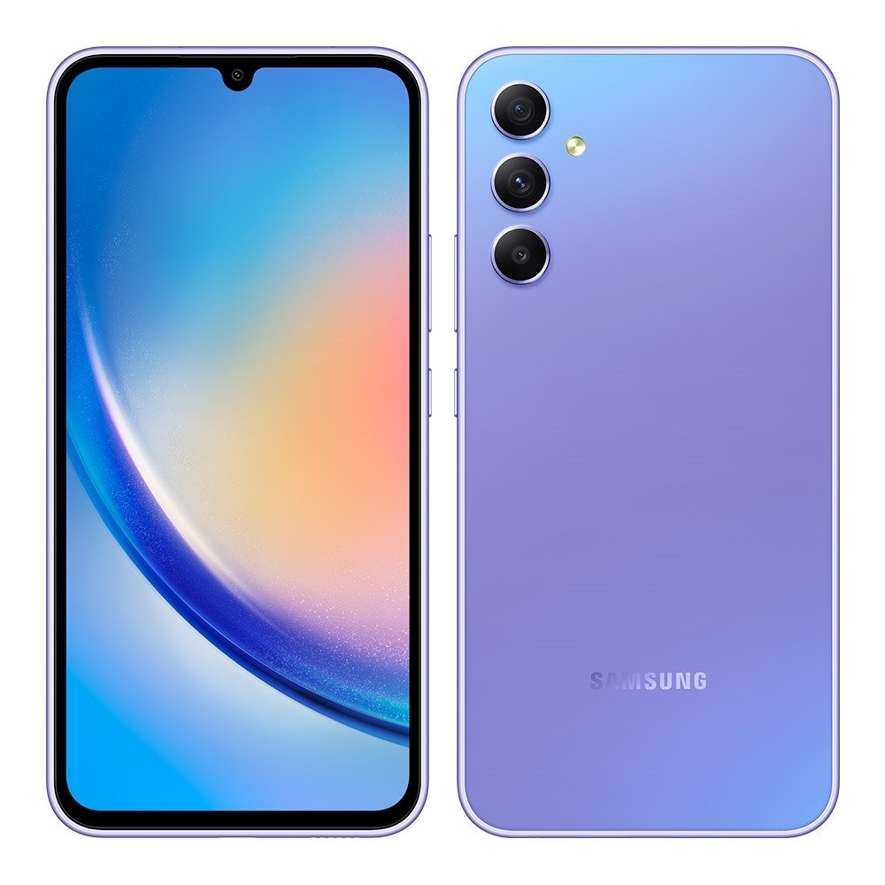 Smartphone Samsung Galaxy A34,Violeta,Tela 6.6",5G+Wi-fi+NFC,Android 13,Câm.Traseira Tripla,Câm.Frontal 13MP,6GB RAM,128GB
