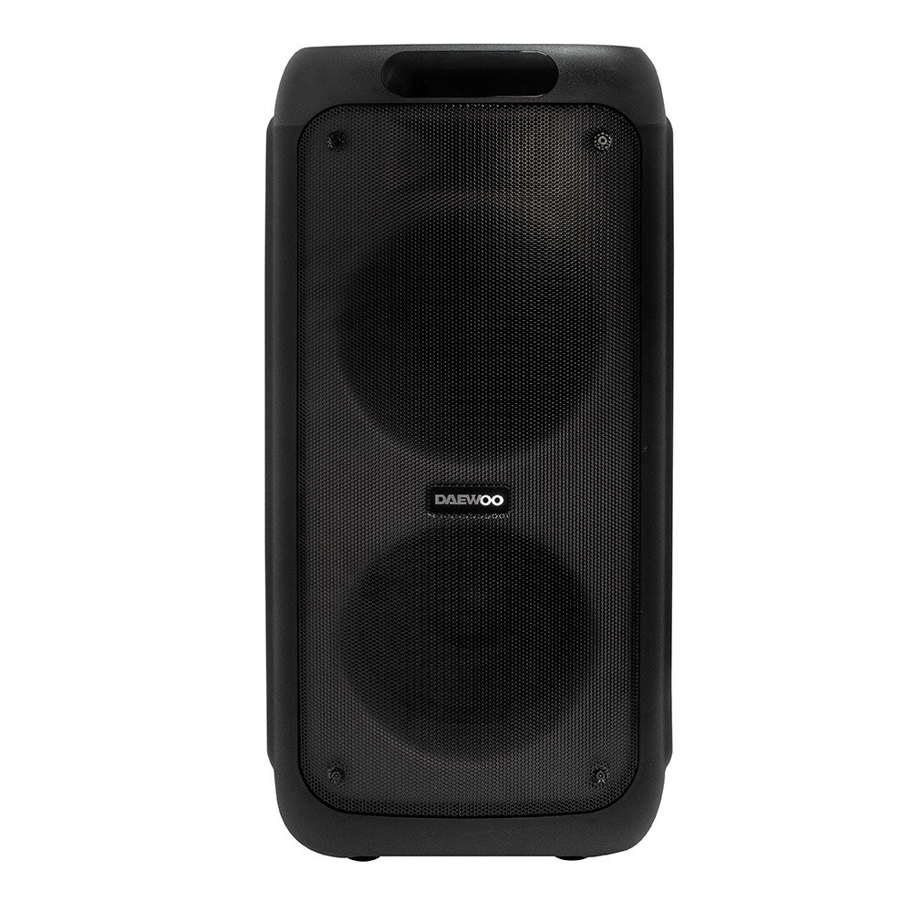 Caixa de Som Daewoo DW2000 Partybox, USB e AUX, Bateria de Lítio recarregável, 1200W, Preto