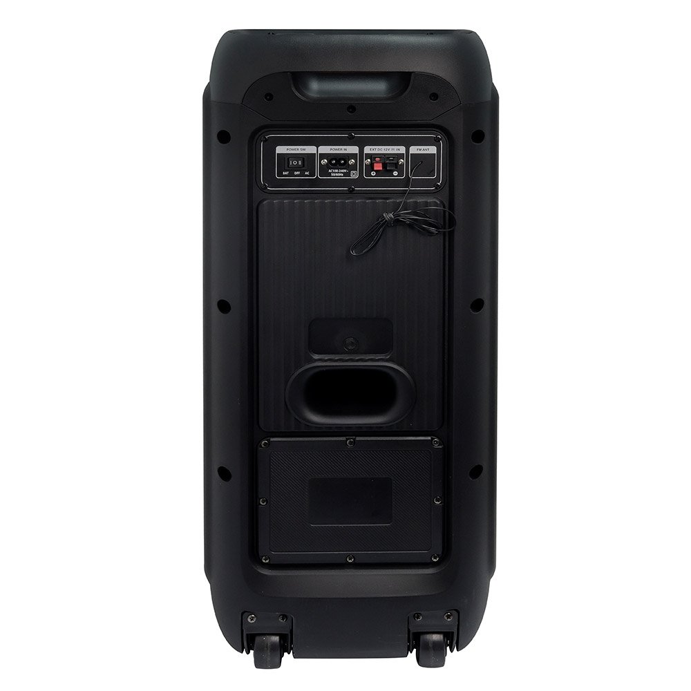 Caixa de Som Daewoo DW2000 Partybox, USB e AUX, Bateria de Lítio recarregável, 1200W, Preto