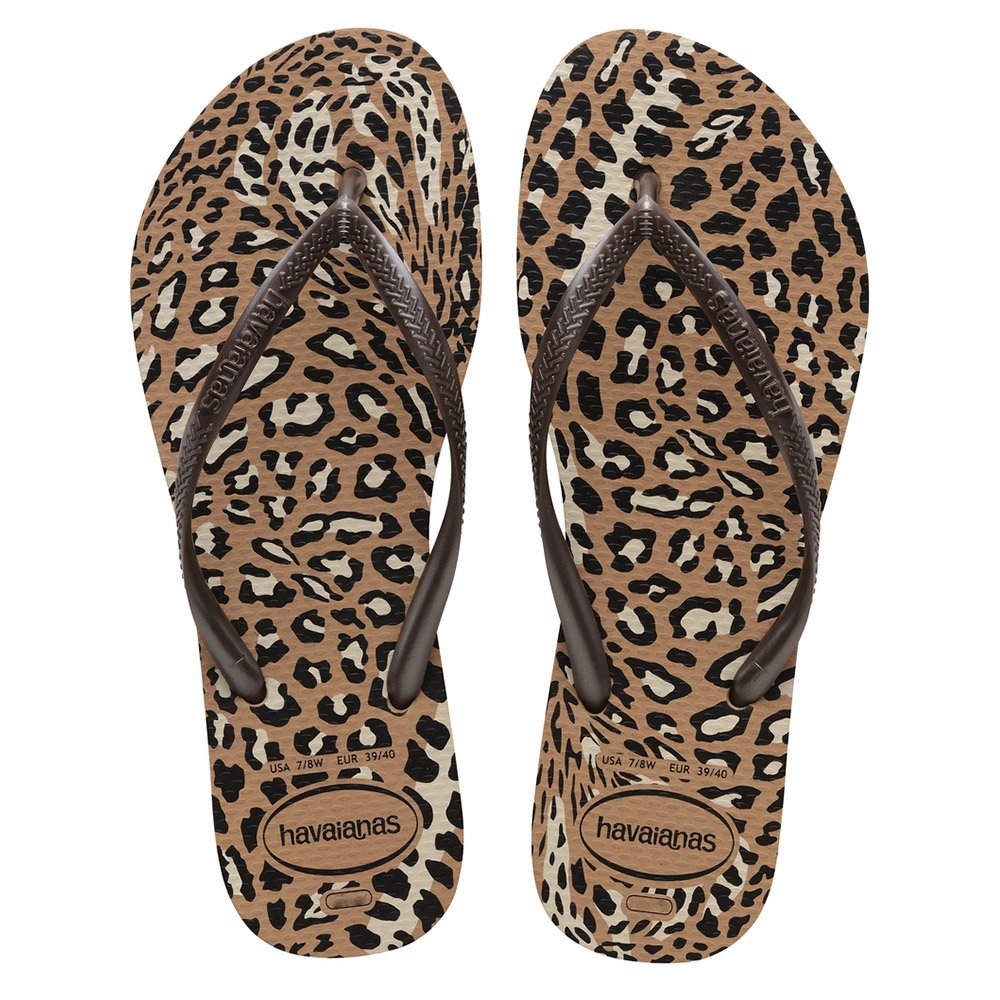 Havaianas Slim Animals Rose Gold/Café 41/2