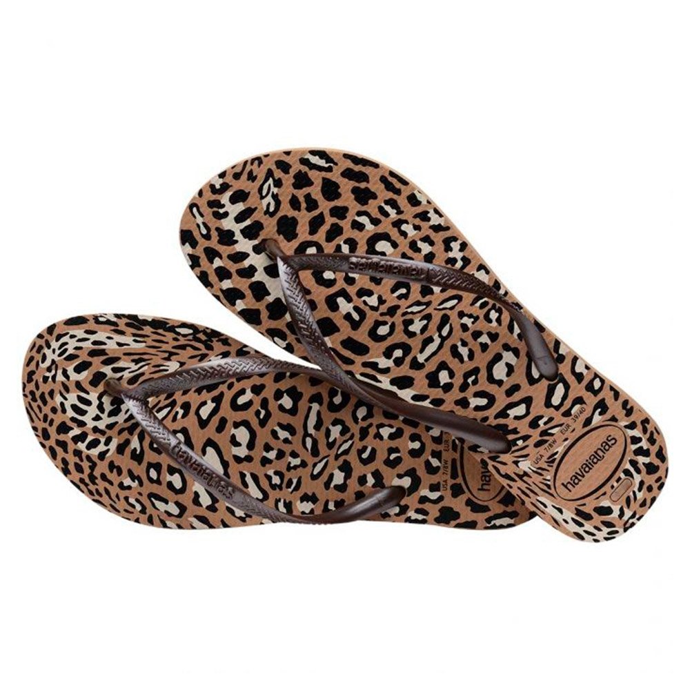 Havaianas Slim Animals Rose Gold/Café 41/2