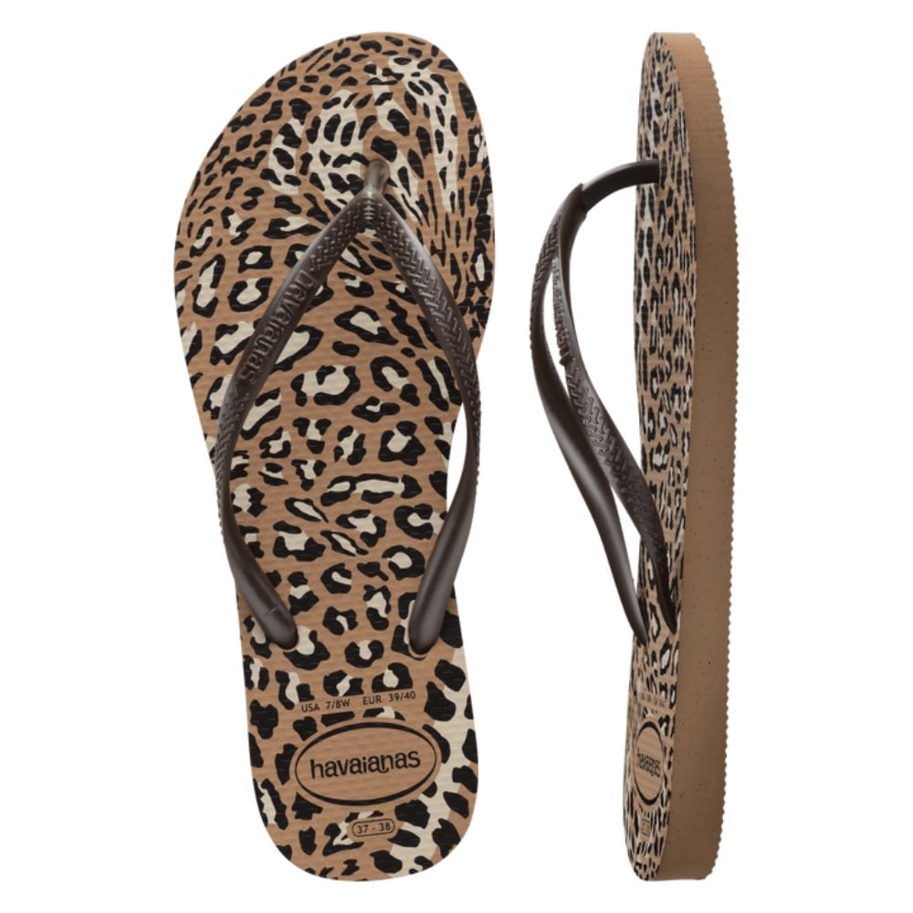 Havaianas Slim Animals Rose Gold/Café 41/2