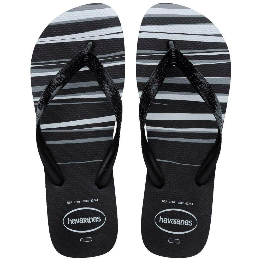 Havaianas Top Basic Preto/Branco 43/4