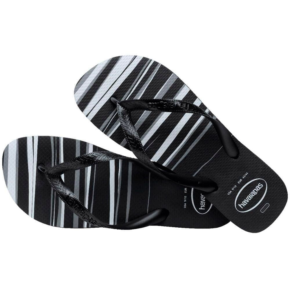 Havaianas Top Basic Preto/Branco 43/4