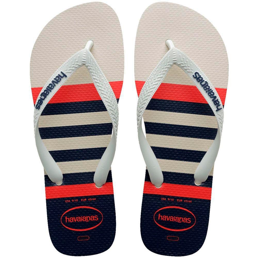 Havaianas Top Nautical Branco/Branco/Marinho 39/0