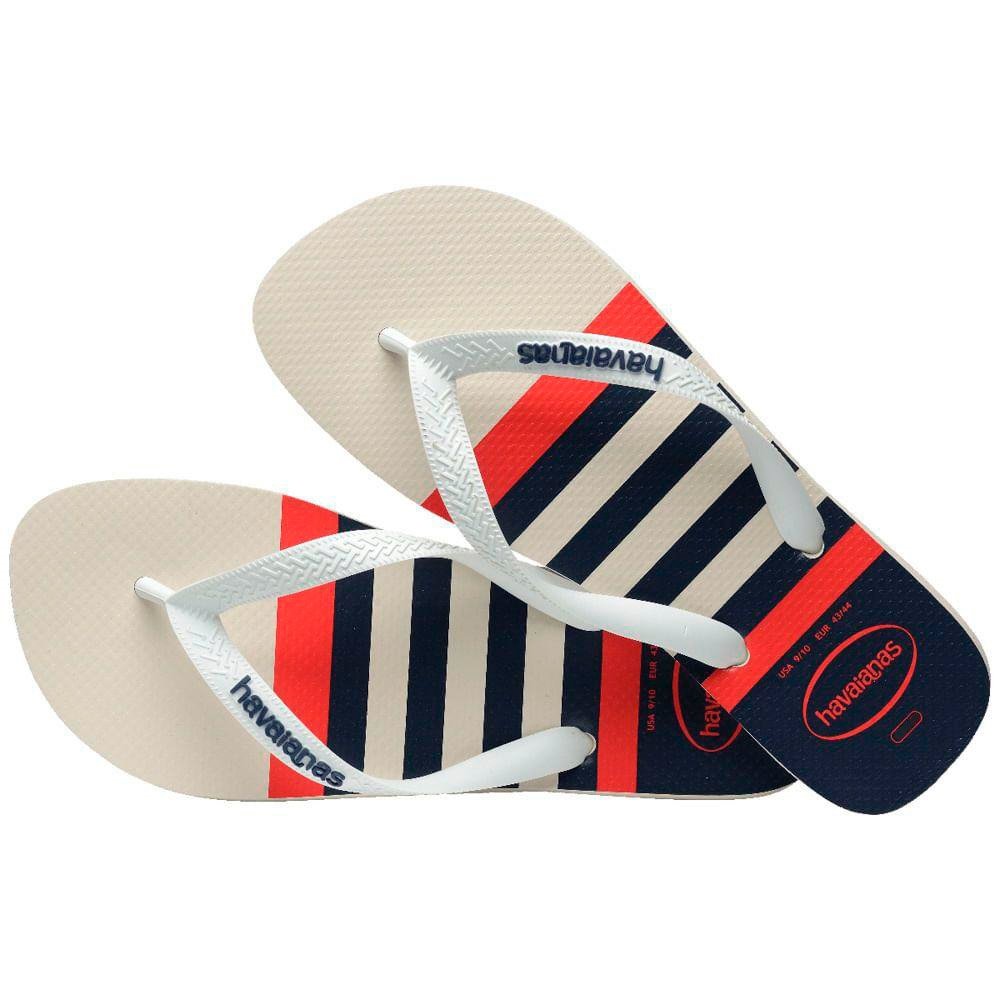 Havaianas Top Nautical Branco/Branco/Marinho 39/0