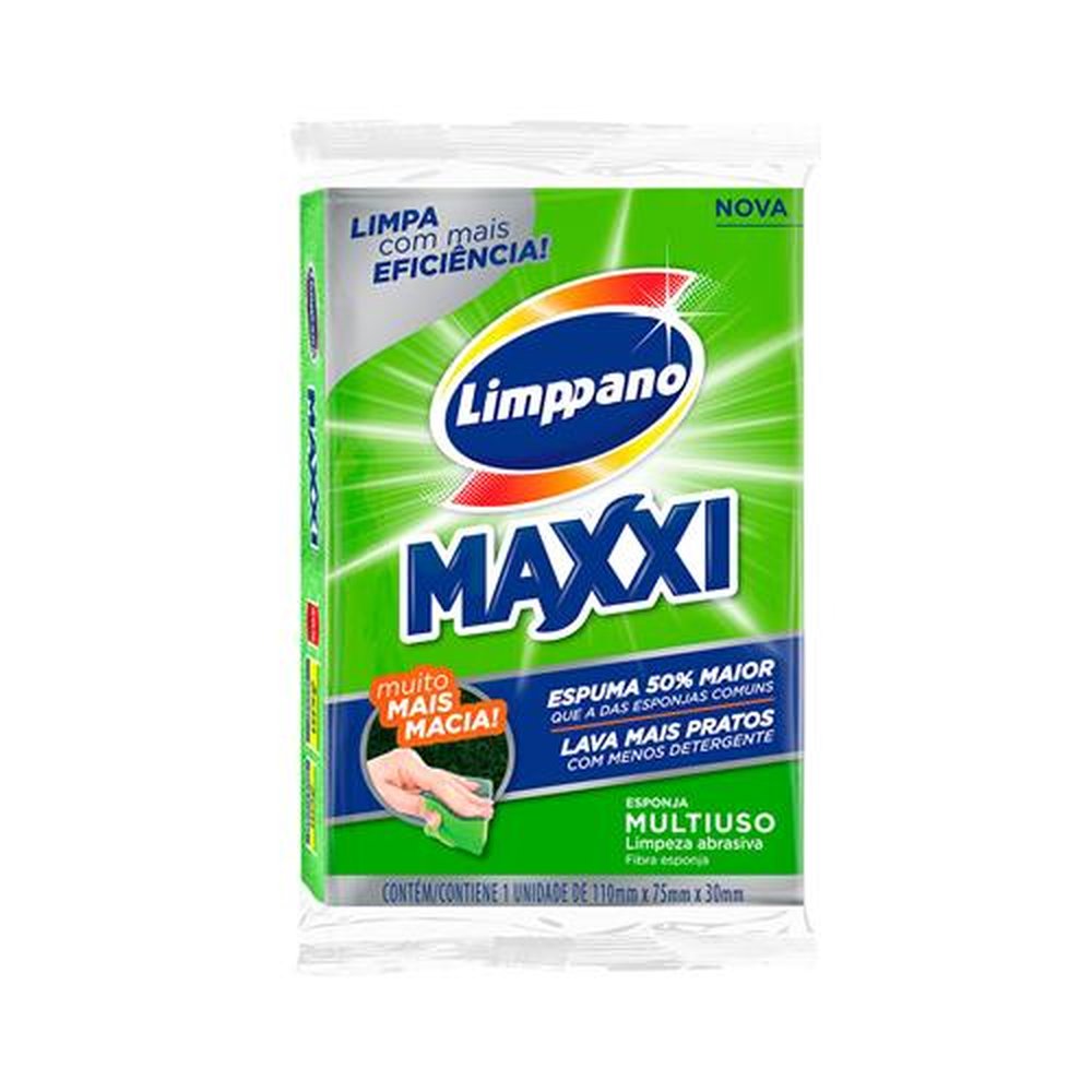 Esponja Maxxi Limppano - Contém 120 Unidades