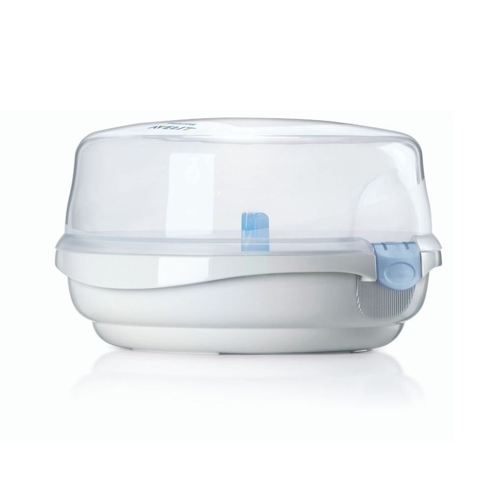 Esterilizador de Mamadeiras para Microondas Philips Avent SCF281/02, Branco/Azul