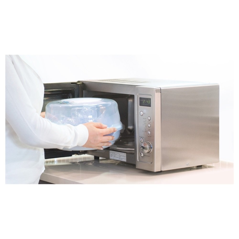 Esterilizador de Mamadeiras para Microondas Philips Avent SCF281/02, Branco/Azul