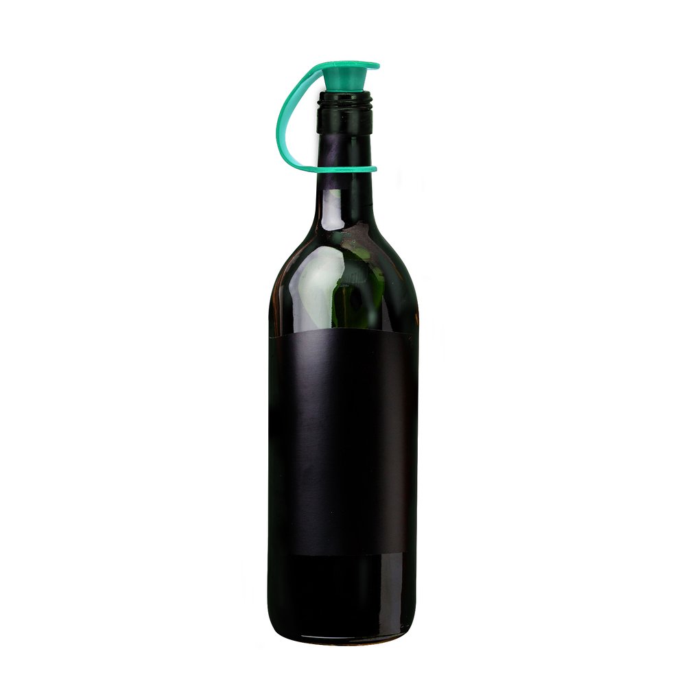 Rolha Silicone para Vinho com Anel Segurança - Embalagem Contendo 2 Unidades