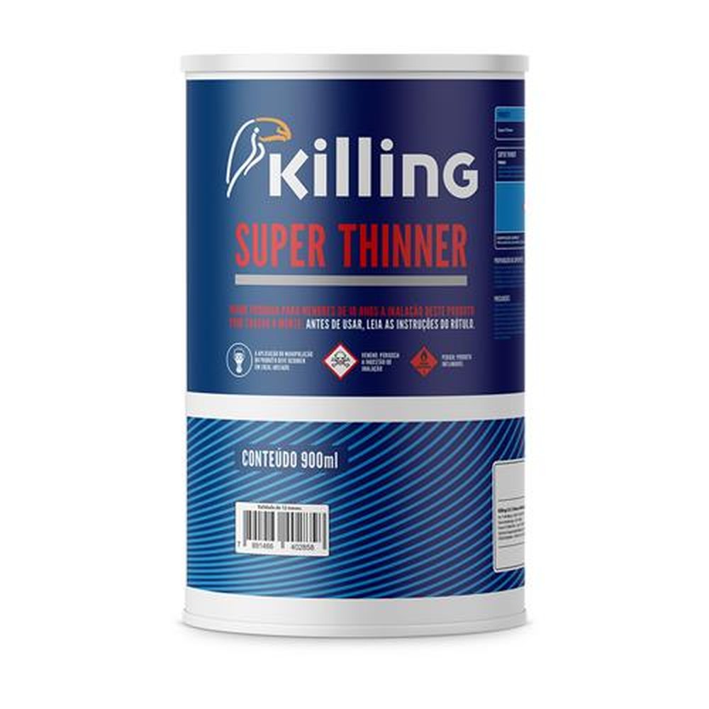 Thinner / Diluente para Esmalte Sintético 900 ml - KILLING