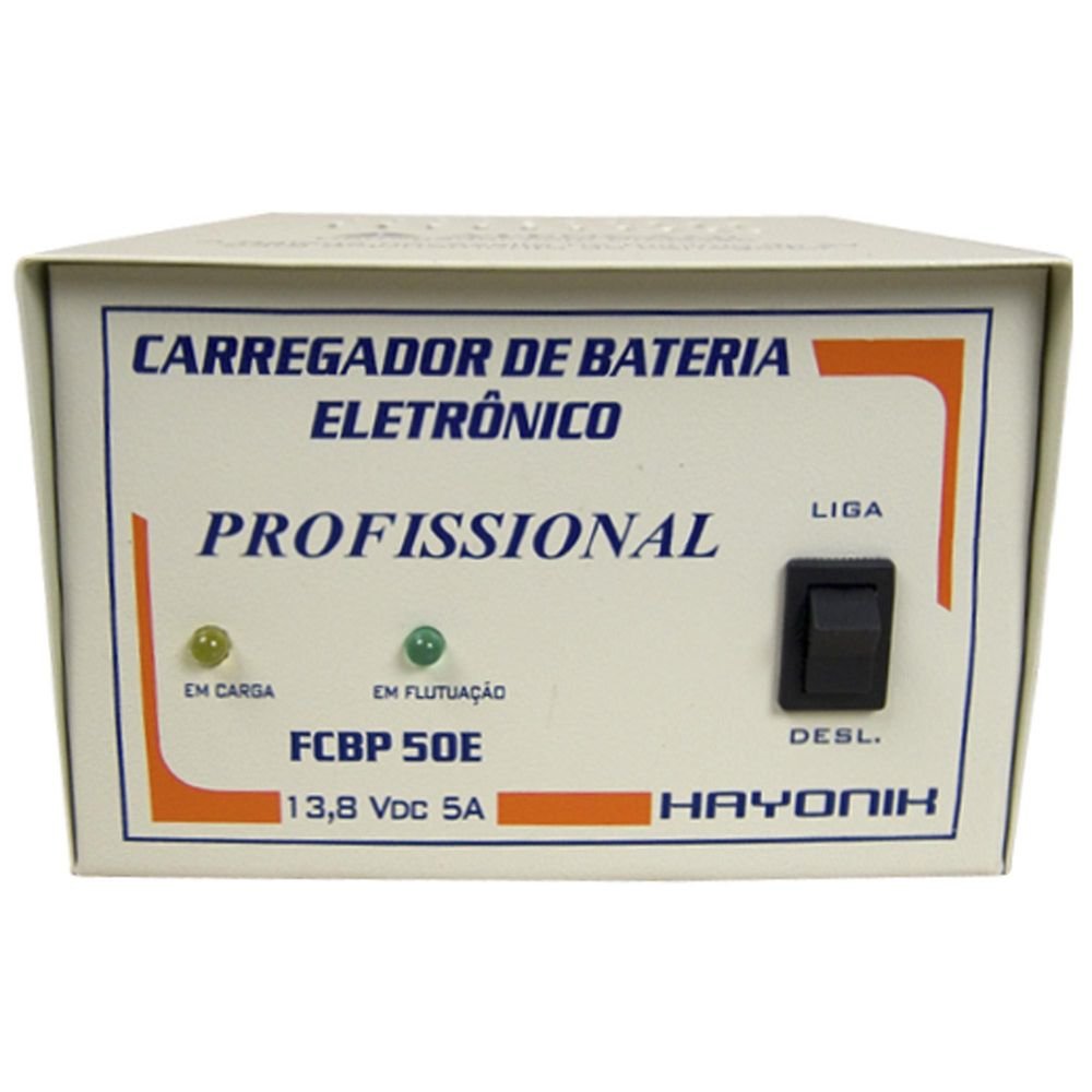 Carregador de Bateria 12V FCBP50E 5A com Flutuação HAYONIK