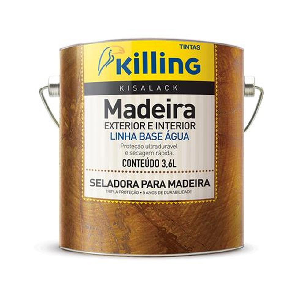 Seladora para Madeira Base Água 3,6 L Kisalack