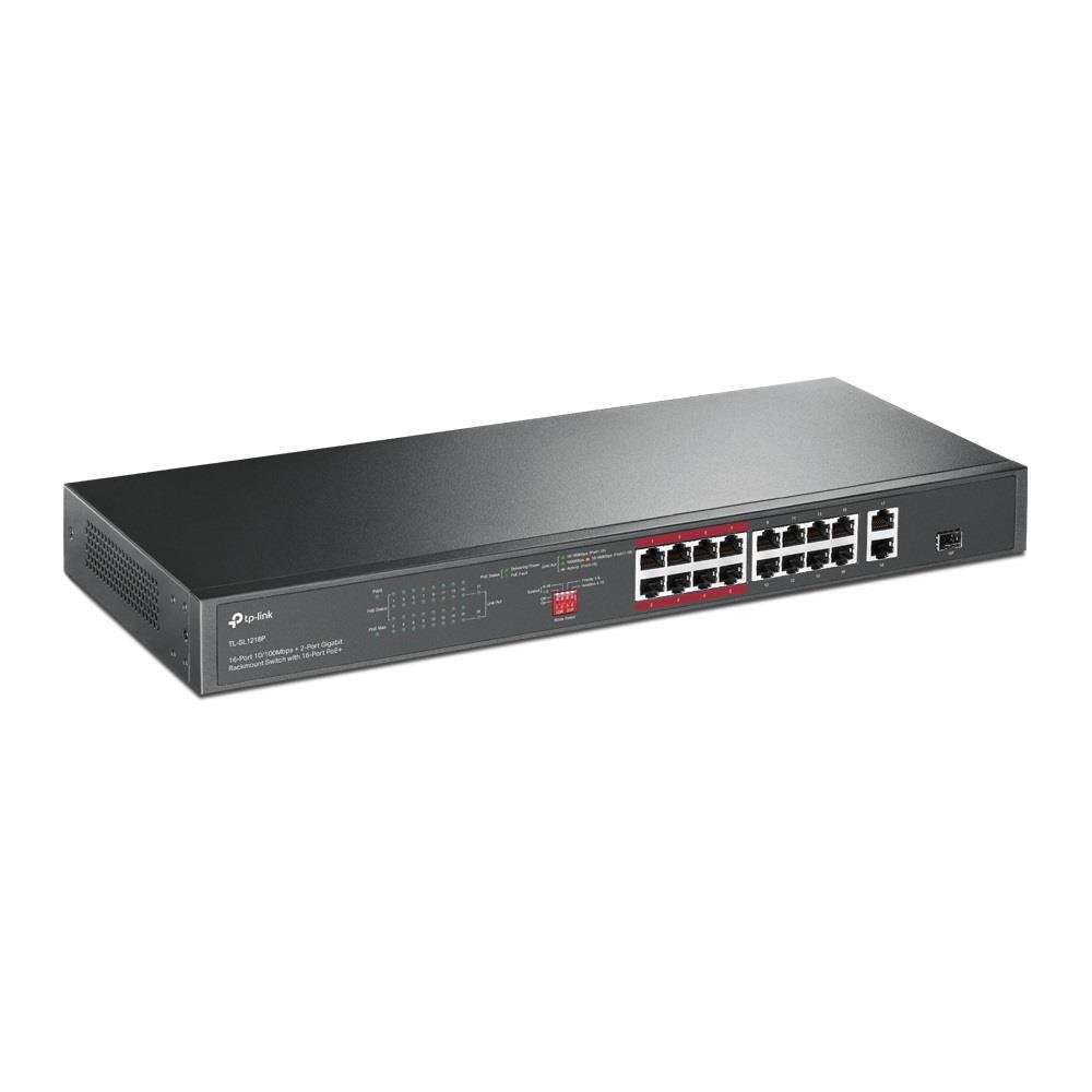 Switch Gerenciável 48 portas TP-Link, L2+, Gigabit PoE+, com 4 Slots SFP, TL-SG3452P