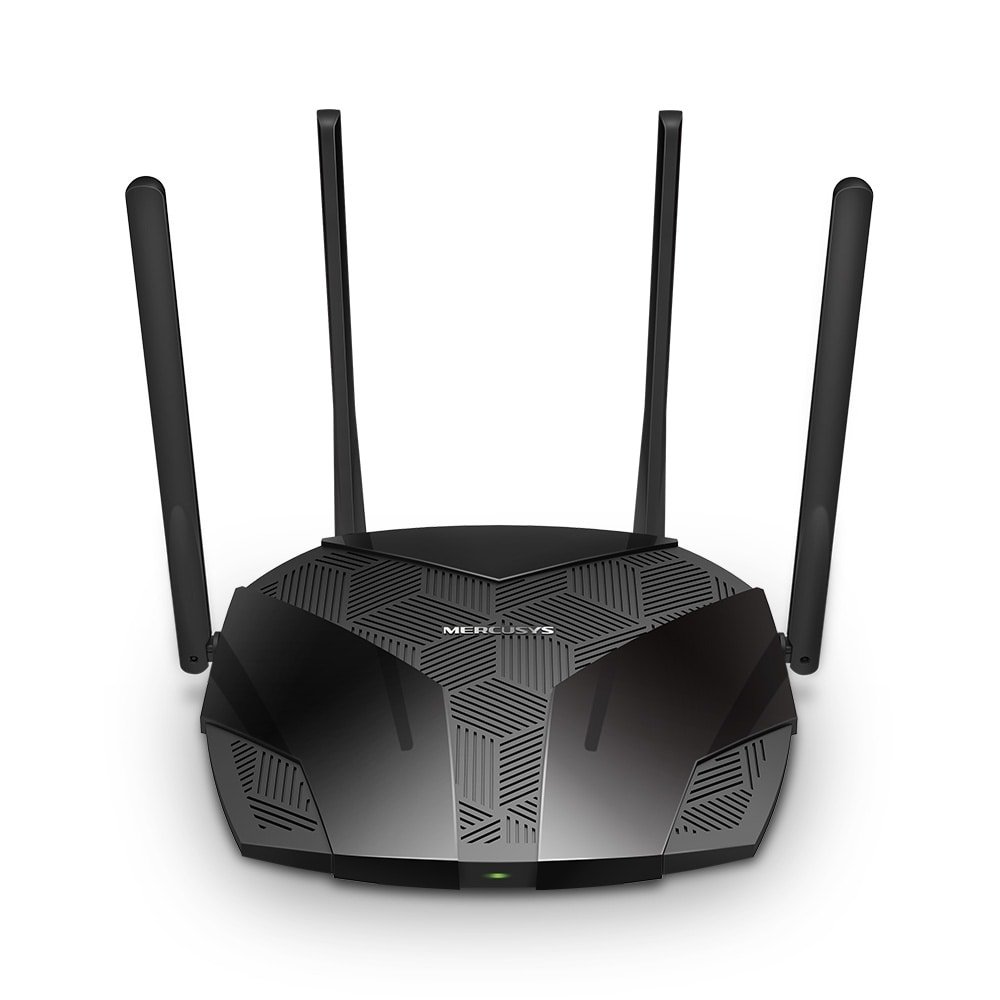 Roteador Wireless Mercusys AX1800 MR70X - 1775mbps, Dualband, 3 Portas LAN, 4 Antenas, Preto