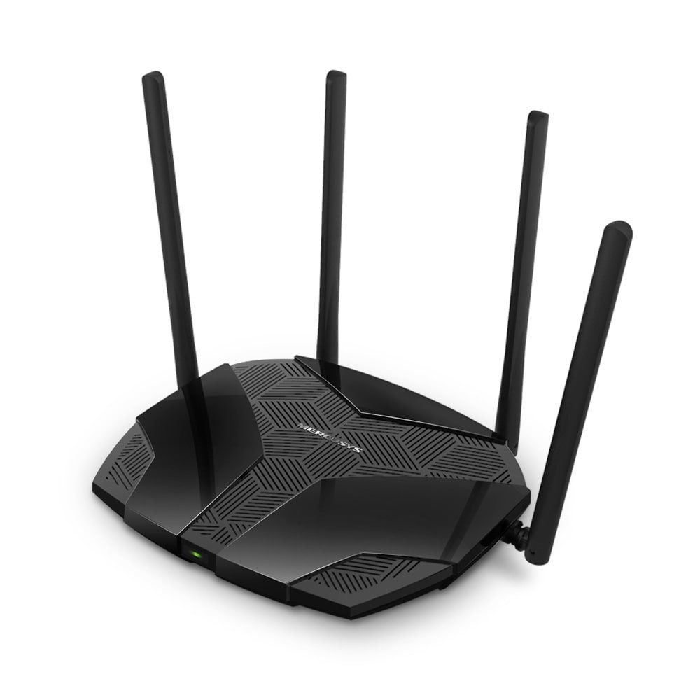Roteador Wireless Mercusys AX1800 MR70X - 1775mbps, Dualband, 3 Portas LAN, 4 Antenas, Preto